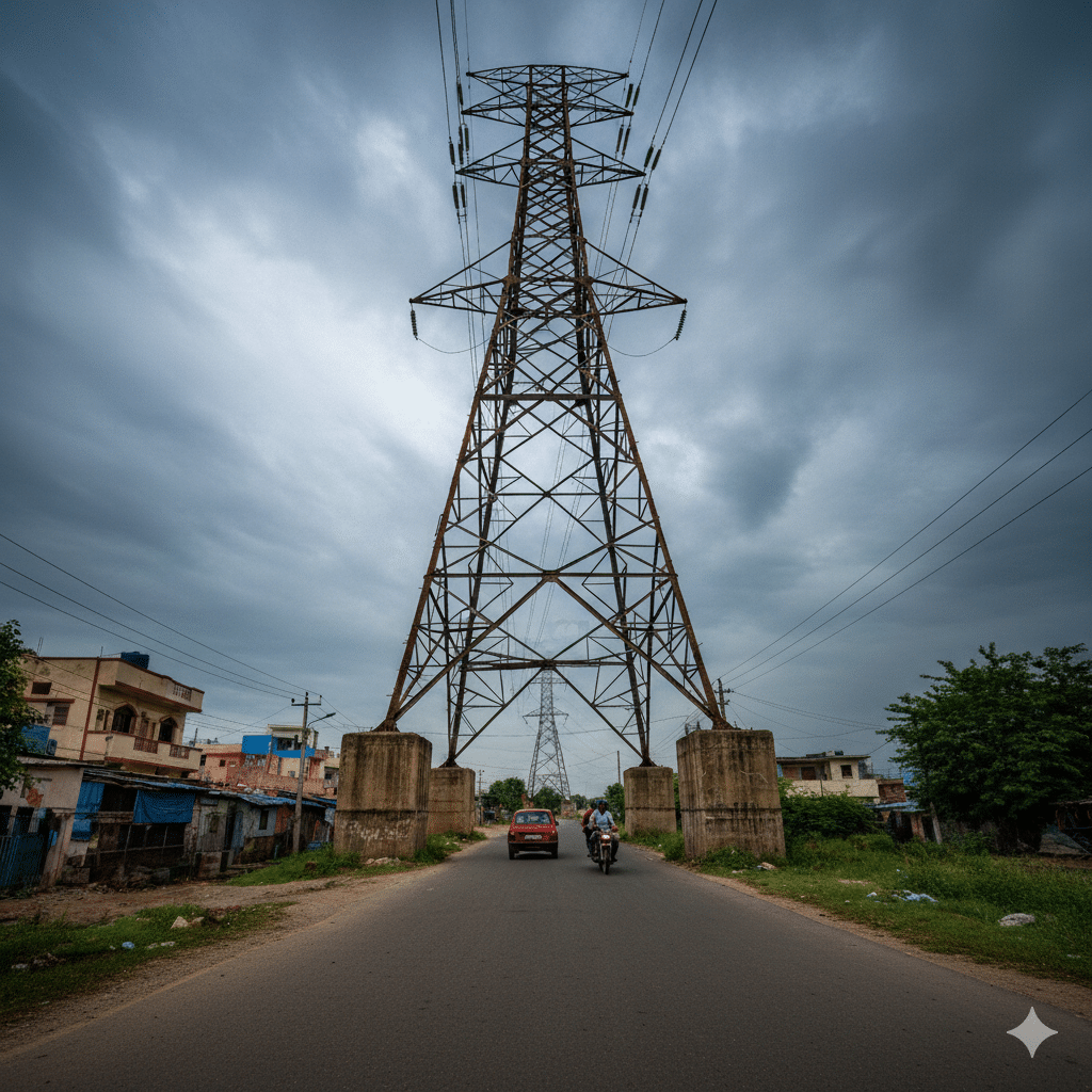 Bhopal Eiffel Tower Road: हाईटेंशन लाइन के नीचे से निकली सड़क, मौत को दावत!