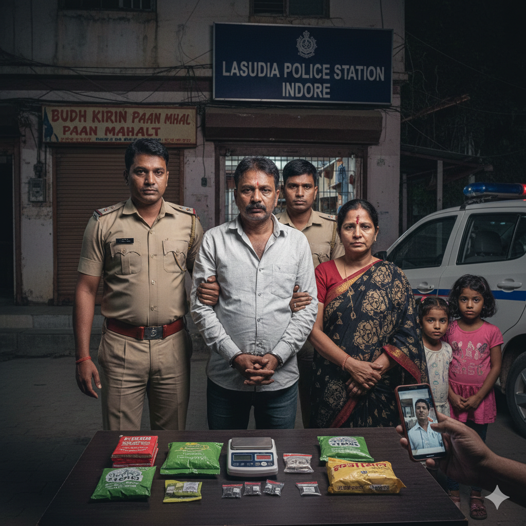 Indore Drugs Case: पत्नी ने ही पति को कराया गिरफ्तार, कॉलेज छात्रों को बेचता था गांजा-स्मैक